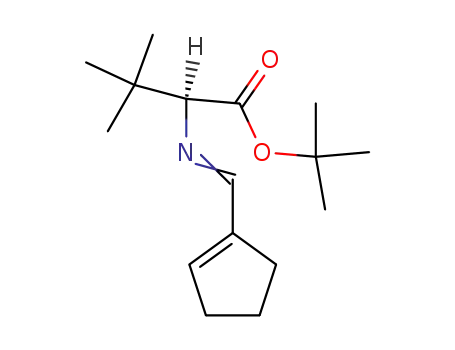 (S)-2-{[1-Cyclopent-1-enyl-meth-(Z)-ylidene]-amino}-3,3-dimethyl-butyric acid tert-butyl ester