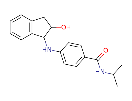 Benzamide,4-[(2,3-dihydro-2-hydroxy-1H-inden-1-yl)amino]-N-(1-methylethyl)- cas  1043-86-3