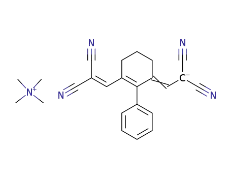 METHANAMINIUM, N,N,N-TRIMETHYL-, [[3-(2,2-DICYANOETHENYL)-2-PHENYL-2-CYCLOHEXEN-1-YLIDENE]METHYL]PROPANEDINITRILE (1:1) 함유 염