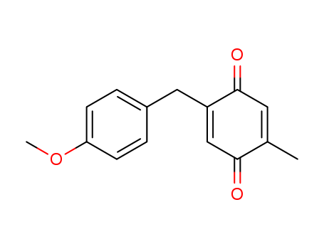 2,5-Cyclohexadiene-1,4-dione,2-[(4-methoxyphenyl)methyl]-5-methyl- cas  72590-31-9