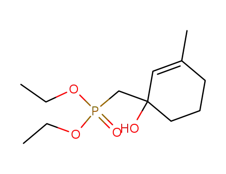 Phosphonic acid, [(1-hydroxy-3-methyl-2-cyclohexen-1-yl)methyl]-,
diethyl ester