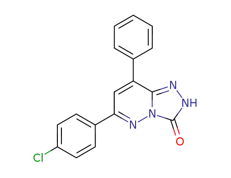 Molecular Structure of 130392-75-5 (6-(4-chlorophenyl)-8-phenyl[1,2,4]triazolo[4,3-b]pyridazin-3(2H)-one)