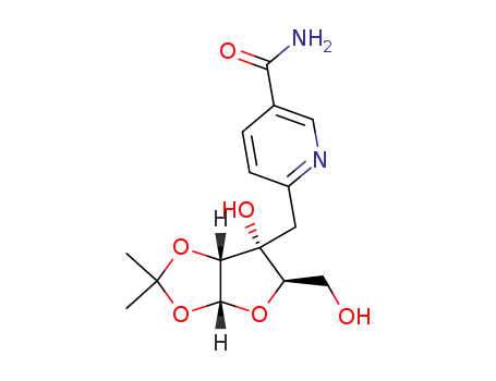 1,2-O-isopropylidene-3(R)-(nicotinamid-6-ylmethyl)-α-D-ribofuranose