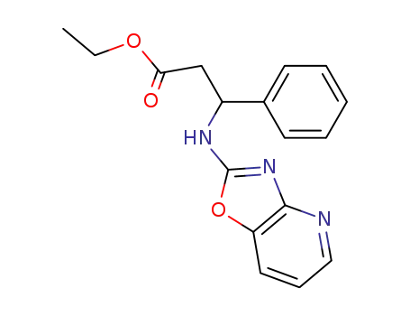 3-(Oxazolo[4,5-b]pyridin-2-ylamino)-3-phenyl-propionic acid ethyl ester