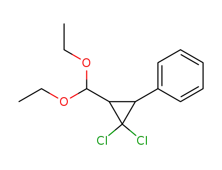 Benzene, [2,2-dichloro-3-(diethoxymethyl)cyclopropyl]-