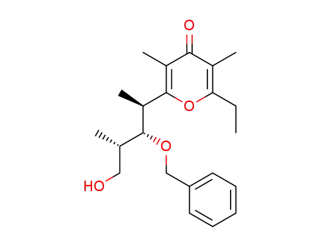 2-((1R,2R,3S)-2-Benzyloxy-4-hydroxy-1,3-dimethyl-butyl)-6-ethyl-3,5-dimethyl-pyran-4-one