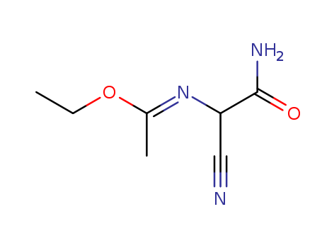 2-cyano-2-(1-ethoxyethylideneamino)acetamide cas  34407-35-7