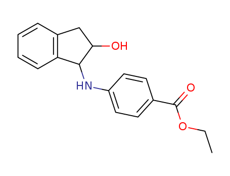 ethyl 4-[(2-hydroxy-2,3-dihydro-1H-inden-1-yl)amino]benzoate cas  796-56-5