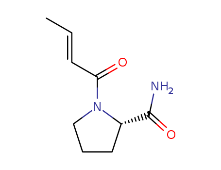 2-Pyrrolidinecarboxamide,1-[(2E)-1-oxo-2-buten-1-yl]-, (2S)-