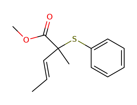 (E)-methyl 2-methyl-2-phenylthiopent-3-enoate