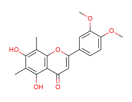 4H-1-Benzopyran-4-one,
2-(3,4-dimethoxyphenyl)-5,7-dihydroxy-6,8-dimethyl-