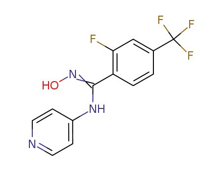 2-Fluoro-N-hydroxy-N'-pyridin-4-yl-4-trifluoromethyl-benzamidine