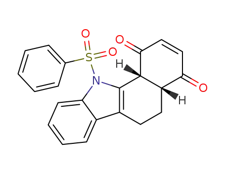 1,4-Dioxo-11-phenylsulfonyl-1,4,4a,5,6,11b-hexahydro-11H-benzo<a>carbazole