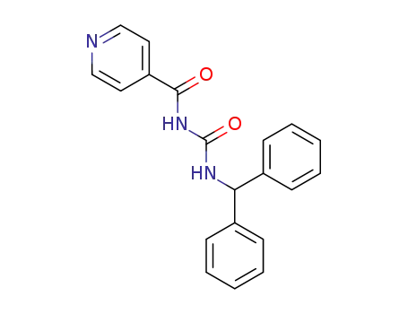Molecular Structure of 168779-53-1 (N-[(diphenylmethyl)carbamoyl]pyridine-4-carboxamide)