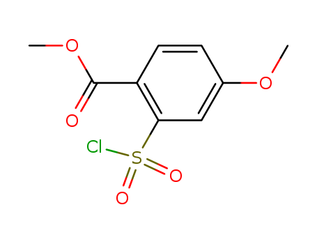 2-(chlorosulfonyl)-4-methoxybenzoic acid methyl ester