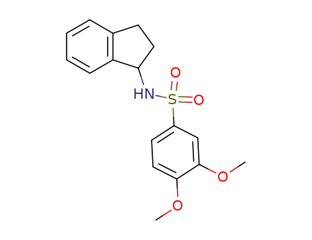 Benzenesulfonamide, N-(2,3-dihydro-1H-inden-1-yl)-3,4-dimethoxy-