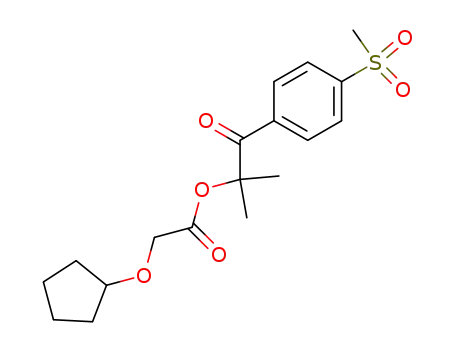 cyclopentyloxy-acetic acid 2-(4-methanesulfonyl-phenyl)-1,1-dimethyl-2-oxo-ethyl ester