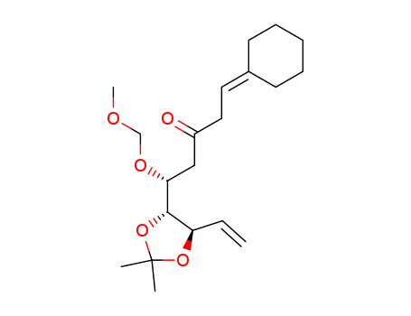(R)-5-Cyclohexylidene-1-((4R,5R)-2,2-dimethyl-5-vinyl-[1,3]dioxolan-4-yl)-1-methoxymethoxy-pentan-3-one