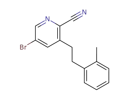5-bromo-3-(2-<i>o</i>-tolyl-ethyl)-pyridine-2-carbonitrile