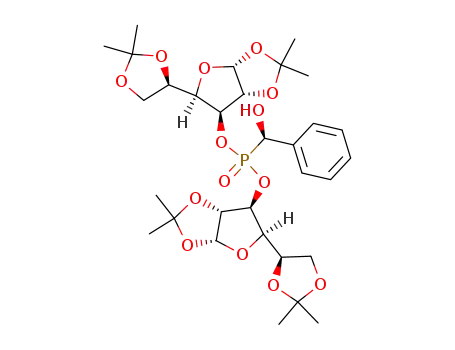 ((R)-Hydroxy-phenyl-methyl)-phosphonic acid bis-[(3aR,5R,6S,6aR)-5-((R)-2,2-dimethyl-[1,3]dioxolan-4-yl)-2,2-dimethyl-tetrahydro-furo[2,3-d][1,3]dioxol-6-yl] ester