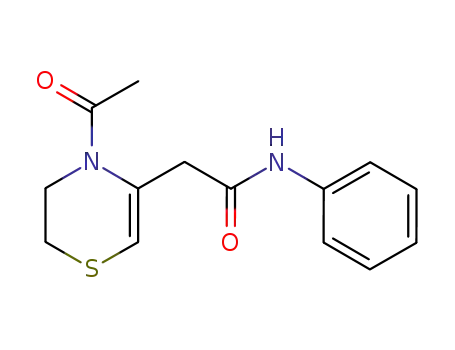 2-(4-Acetyl-5,6-dihydro-4H-[1,4]thiazin-3-yl)-N-phenyl-acetamide