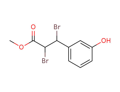 2,3-Dibromo-3-(3-hydroxy-phenyl)-propionic acid methyl ester