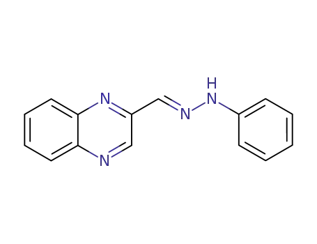 Molecular Structure of 62976-85-6 (2-Quinoxalinecarboxaldehyde, phenylhydrazone)
