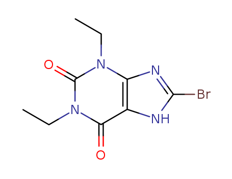 1H-Purine-2,6-dione,8-bromo-1,3-diethyl-3,9-dihydro- cas  31542-52-6