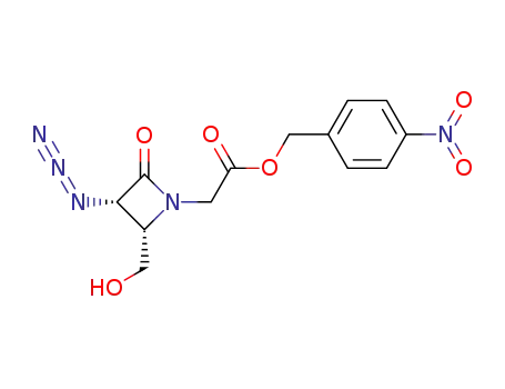 ((2S,3S)-3-Azido-2-hydroxymethyl-4-oxo-azetidin-1-yl)-acetic acid 4-nitro-benzyl ester