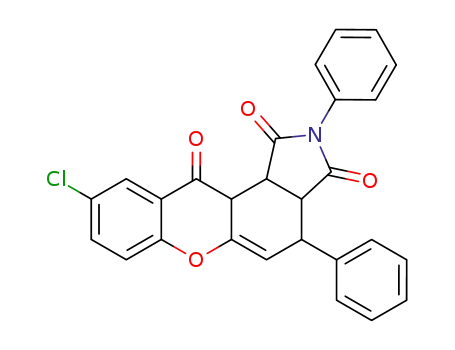 9-chloro-2,4-diphenyl-3a,4,11a,11b-tetrahydro-chromeno[3,2-<i>e</i>]isoindole-1,3,11-trione