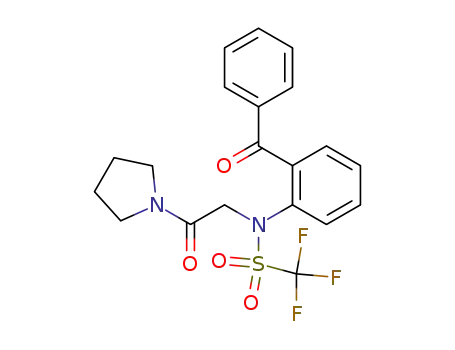 <i>N</i>-(2-benzoyl-phenyl)-<i>C</i>,<i>C</i>,<i>C</i>-trifluoro-<i>N</i>-(2-oxo-2-pyrrolidin-1-yl-ethyl)-methanesulfonamide