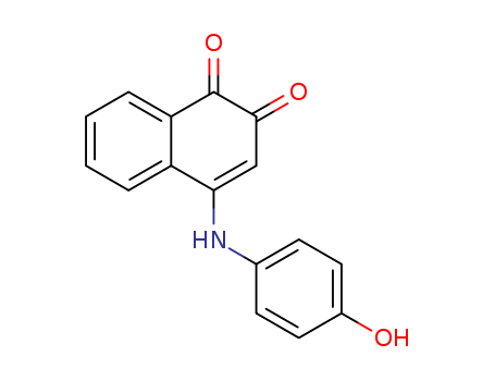 1,2-Naphthalenedione,4-[(4-hydroxyphenyl)amino]- cas  75140-07-7