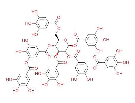 Molecular Structure of 99877-87-9 (C<sub>55</sub>H<sub>40</sub>O<sub>34</sub>)