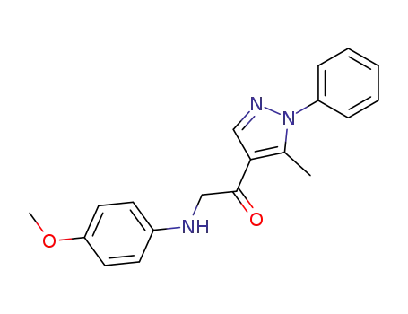 2-(4-methoxy-phenylamino)-1-(5-methyl-1-phenyl-1<i>H</i>-pyrazol-4-yl)-ethanone