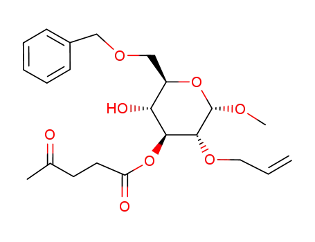 4-Oxo-pentanoic acid (2S,3R,4S,5R,6R)-3-allyloxy-6-benzyloxymethyl-5-hydroxy-2-methoxy-tetrahydro-pyran-4-yl ester