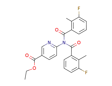 6-[bis-(3-fluoro-2-methyl-benzoyl)-amino]-nicotinic acid ethyl ester