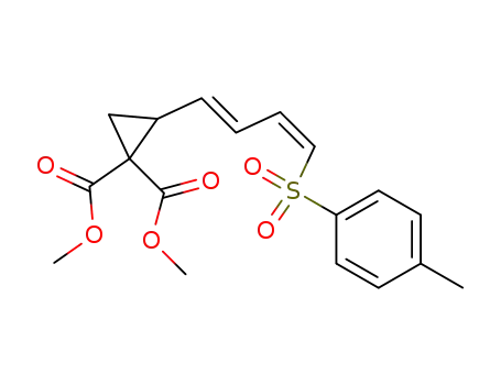 2-[(1E,3Z)-4-(Toluene-4-sulfonyl)-buta-1,3-dienyl]-cyclopropane-1,1-dicarboxylic acid dimethyl ester