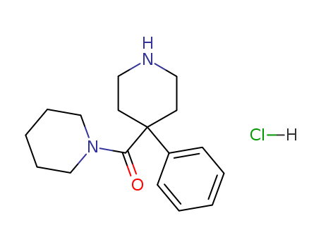 Piperidine,1-[(4-phenyl-4-piperidinyl)carbonyl]-, monohydrochloride (9CI)