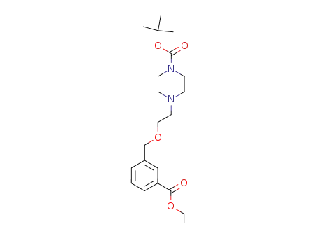 4-[2-(3-Ethoxycarbonyl-benzyloxy)-ethyl]-piperazine-1-carboxylic acid tert-butyl ester