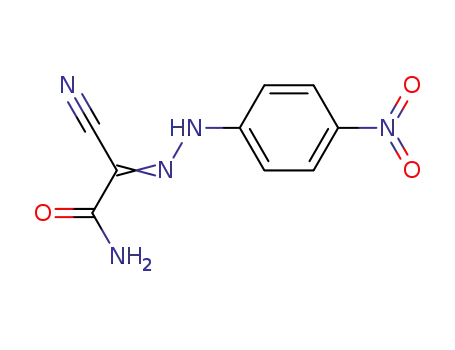 Molecular Structure of 22184-32-3 (Acetamide, 2-cyano-2-[(4-nitrophenyl)hydrazono]-)