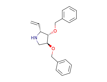 (2R,3S,4S)-3,4-Bis-benzyloxy-2-vinyl-pyrrolidine