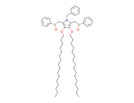 2,5-Bis-benzenesulfinylmethyl-1-benzyl-3,4-bis-hexadecyloxy-1H-pyrrole