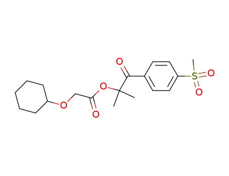 cyclohexyloxy-acetic acid 2-(4-methanesulfonyl-phenyl)-1,1-dimethyl-2-oxo-ethyl ester