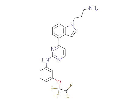 {4-[1-(3-Amino-propyl)-1H-indol-4-yl]-pyrimidin-2-yl}-[3-(1,1,2,2-tetrafluoro-ethoxy)-phenyl]-amine