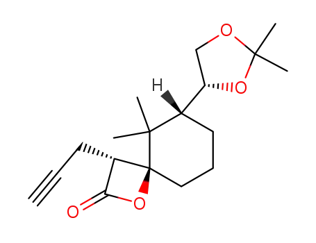 (3R,4S,6R)-6-((R)-2,2-Dimethyl-[1,3]dioxolan-4-yl)-5,5-dimethyl-3-prop-2-ynyl-1-oxa-spiro[3.5]nonan-2-one