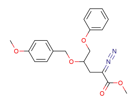 Pentanoic acid, 2-diazo-4-[(4-methoxyphenyl)methoxy]-5-phenoxy-,
methyl ester