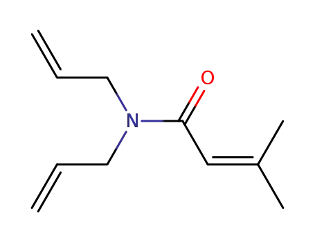 Molecular Structure of 82799-51-7 (3-methylbut-2-enoic acid diallylamide)