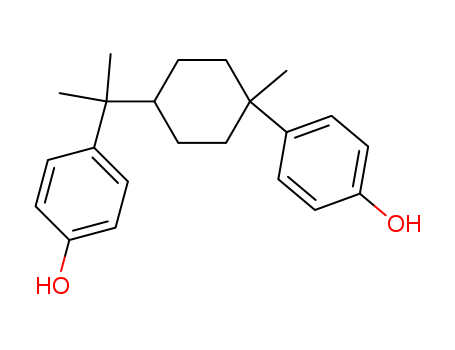 4-[2-[4-(4-hydroxyphenyl)-4-methyl-cyclohexyl]propan-2-yl]phenol cas  1965-08-8
