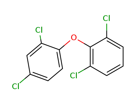 Molecular Structure of 147102-65-6 (Benzene, 1,3-dichloro-2-(2,4-dichlorophenoxy)-)
