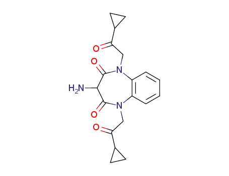 1,5-bis-(cyclopropylcarbonylmethyl)-3-amino-1H-1,5-benzodiazepine-2,4-(3H,5H)-dione